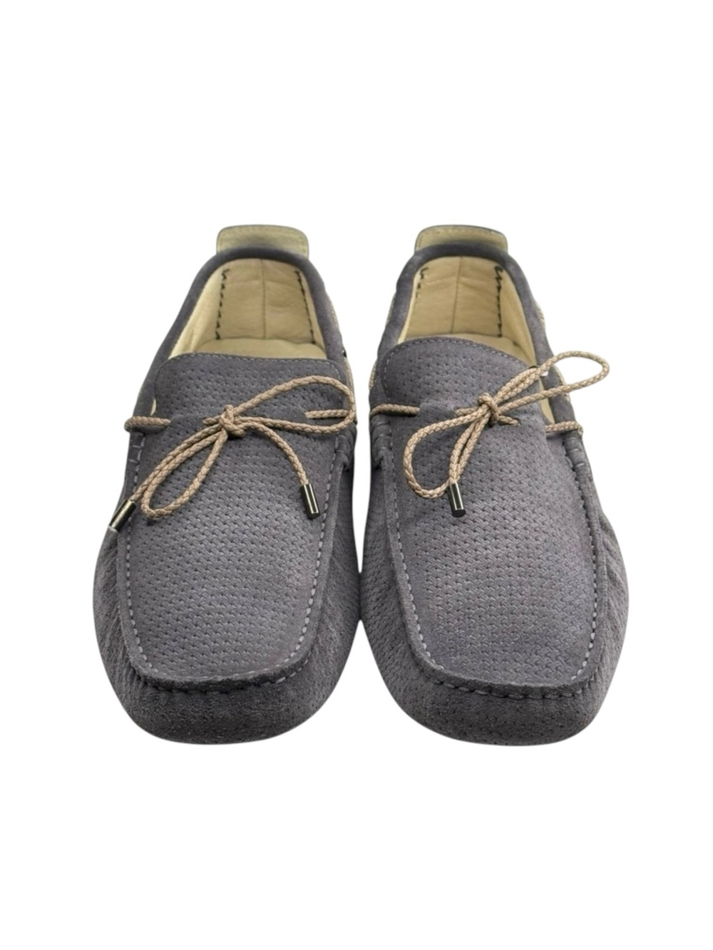 new Jennifer Tattanelli ♔ Driver Driving Shoe Slip On Loafer ♔ Grey Suede ♔ 11 - Picture 8 of 16